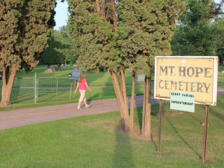 Mount Hope Graveyard-Doris enters