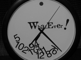 The family room's battery-powered time clock.