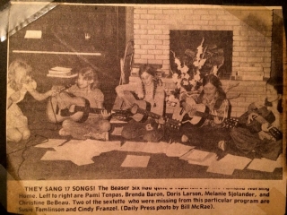 Newspaper clipping of 'The Guitars'