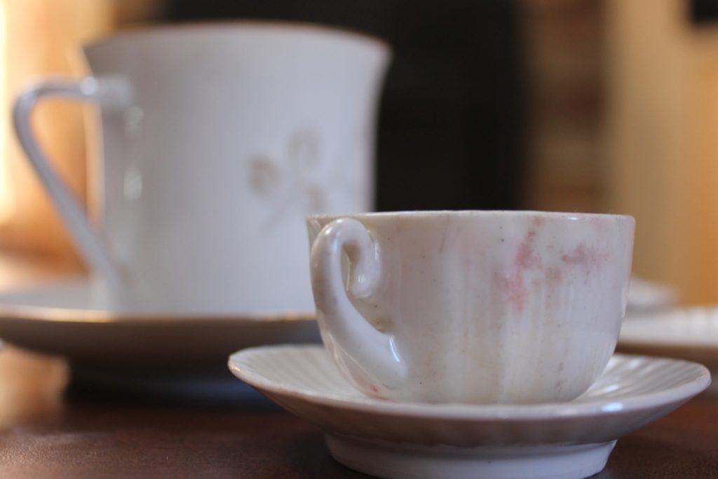 Adult vs. Child - Tea cup and saucer