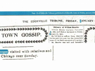 J. J. Kreeger &ndash; the Town Gossip - 1901 Eddyville Tribune