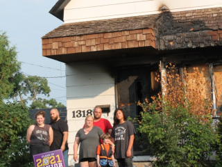 The survivors of a devastating house fire on July 5th, 2021